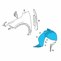 OEM 2021 Chevrolet Blazer Fender Liner Diagram - 84730493