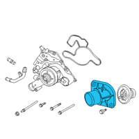 OEM Jeep Grand Wagoneer Housing-THERMOSTAT Diagram - 53022168AD