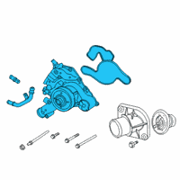 OEM 2022 Jeep Grand Wagoneer Water Pump Diagram - 68346911AA