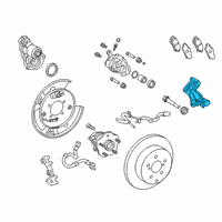 OEM 2020 Lexus RX450hL Mounting, Rear Disc Brake Diagram - 47822-48130