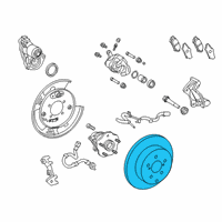 OEM 2019 Lexus RX350L Disc, Rear Diagram - 42431-48090