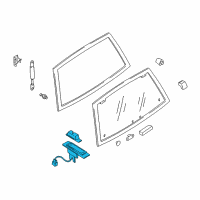 OEM 2001 Nissan Quest Lock Assembly-Tail Gate Diagram - 90330-7B010