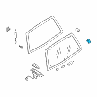 OEM 1999 Nissan Quest Hinge-Glass Hatch, RH Diagram - 90320-7B016