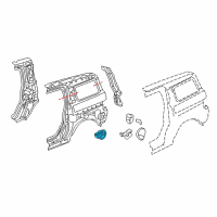 OEM 2007 Honda Element Adapter, Fuel Cap Diagram - 63915-SCV-A00ZZ