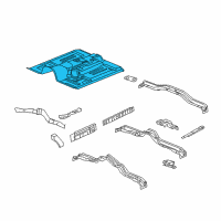 OEM 2003 Chevrolet Trailblazer Floor Pan Diagram - 15192889