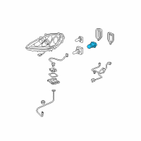 OEM 2008 GMC Yukon Run Lamp Bulb Diagram - 13502321