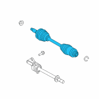 OEM Mercury Axle Assembly Diagram - 8E5Z-3A428-B