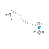 OEM 2009 Jeep Grand Cherokee BUSHING-STABILIZER Bar Diagram - 52090155AH