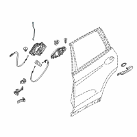 OEM 2019 BMW X3 Operating Rod, Door Rear Right Diagram - 51-22-7-409-272