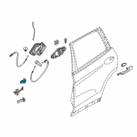 OEM 2022 BMW X4 Hinge, Rear Door, Upper, Left Diagram - 41-00-7-495-991