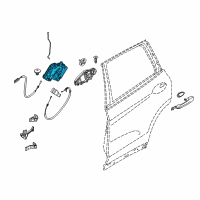 OEM 2020 BMW X3 Left System Latch Diagram - 51-22-7-473-149