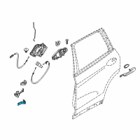 OEM 2018 BMW X3 Hinge, Rear Door, Lower, Right Diagram - 41-00-7-495-994
