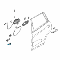 OEM 2022 BMW X4 Hinge, Rear Door, Lower, Right Diagram - 41-00-7-495-994