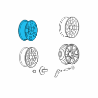 OEM 2006 Hummer H3 Spare Wheel Diagram - 9594959