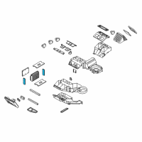 OEM Chevrolet SSR Seal, A/C Evaporator Diagram - 52489406