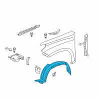 OEM 2014 Lexus GX460 Shield Sub-Assembly, FEN Diagram - 53806-60071