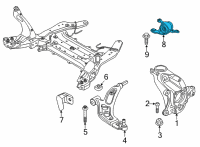 OEM BMW M235i xDrive Gran Coupe BRACKET, WISHBONE, WITH HYDR Diagram - 31-12-8-831-646