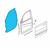 OEM 2020 Ram 1500 W/STRIP-Front Door Mounted Diagram - 68291602AE