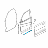 OEM Ram 1500 WEATHERSTRIP-Front Door SILL Diagram - 68291611AA