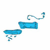 OEM 2014 Honda Accord Foglight Assembly, Right Front Diagram - 33900-T2A-A11