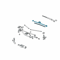 OEM 2007 Honda Civic Blade, Windshield Wiper (700MM) (Driver Side) Diagram - 76620-SVA-A03