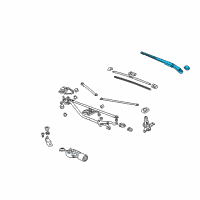 OEM 2011 Honda Civic Arm, Windshield Wiper (Passenger Side) Diagram - 76610-SVA-A03