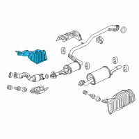 OEM 2009 Honda Fit Plate, Floor Heat Baffle (A) Diagram - 74600-TF0-000