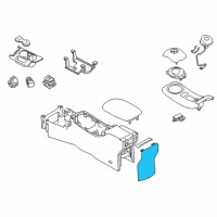 OEM 2018 Nissan Leaf Finisher-Console Box Diagram - 96930-5SA0B