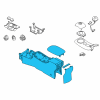 OEM Nissan Console Fl BRN Diagram - 96910-5SA1B