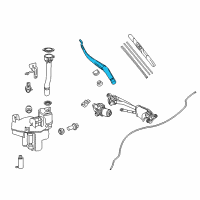 OEM Lexus RC F Windshield Wiper Arm Assembly, Right Diagram - 85211-24150