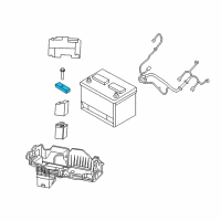 OEM 2014 Dodge Dart Bracket-Battery Diagram - 68082538AB
