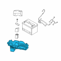 OEM 2020 Jeep Wrangler Tray-Battery Diagram - 68472660AA