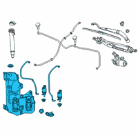 OEM Cadillac XT4 Washer Reservoir Diagram - 84766488