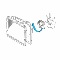 OEM Toyota 4Runner Lower Shroud Diagram - 16712-0C011