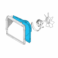 OEM 1998 Toyota Tacoma Shroud Diagram - 16711-0C031