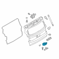 OEM 2020 Jeep Renegade Liftgate Lock Diagram - 68399523AA