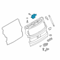 OEM 2021 Jeep Compass Liftgate Hinge Diagram - 68279716AA