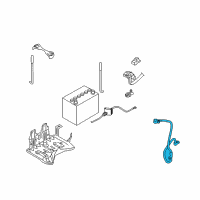 OEM 2005 Infiniti FX45 Cable Assy-Battery Earth Diagram - 24080-AL510