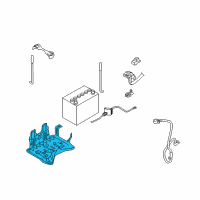 OEM 2006 Infiniti FX45 Bracket-Battery Diagram - 64866-CG00A