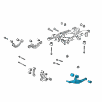 OEM 2017 Cadillac XTS Rear Lower Control Arm Diagram - 23214430