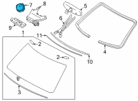 OEM 2017 Nissan Maxima Sensor-Rain Diagram - 28536-BV80A