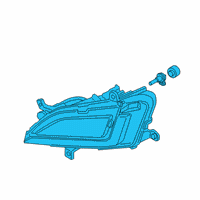 OEM 2021 Hyundai Tucson Front Driver Side Fog Light Assembly Diagram - 92201-D3600