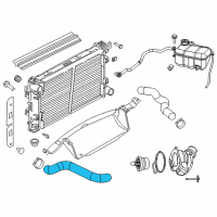 OEM 2017 Dodge Viper Hose-Radiator Inlet Diagram - 5030603AF