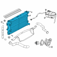 OEM 2016 Dodge Viper Engine Cooling Radiator Diagram - 5181841AA