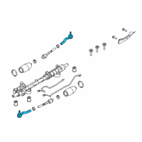 OEM 2010 Ford Fusion Outer Tie Rod Diagram - AE5Z-3A130-B