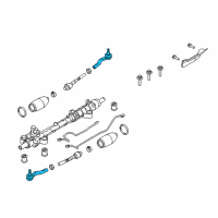 OEM 2007 Mercury Milan Outer Tie Rod Diagram - AE5Z-3A130-B