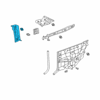 OEM 2007 Toyota Solara Pillar Trim Diagram - 62410-AA030-A1