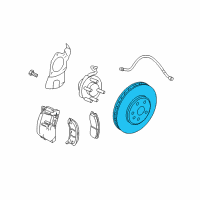 OEM 2004 Cadillac CTS Rotor Diagram - 25750248