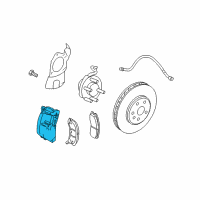 OEM 2009 Cadillac STS Caliper Diagram - 88965629