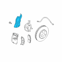 OEM 2006 Cadillac STS Splash Shield Diagram - 89060204